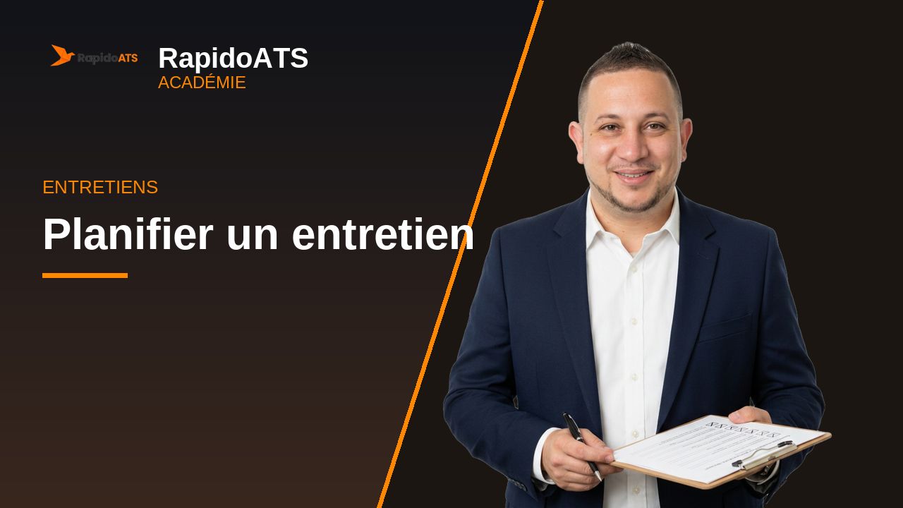 Tutoriel vidéo RapidoATS — Planifier un entretien : vignette de la vidéo
