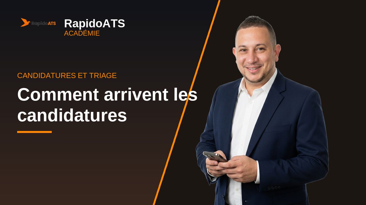Tutoriel vidéo RapidoATS — Comment arrivent les candidatures : vignette de la vidéo